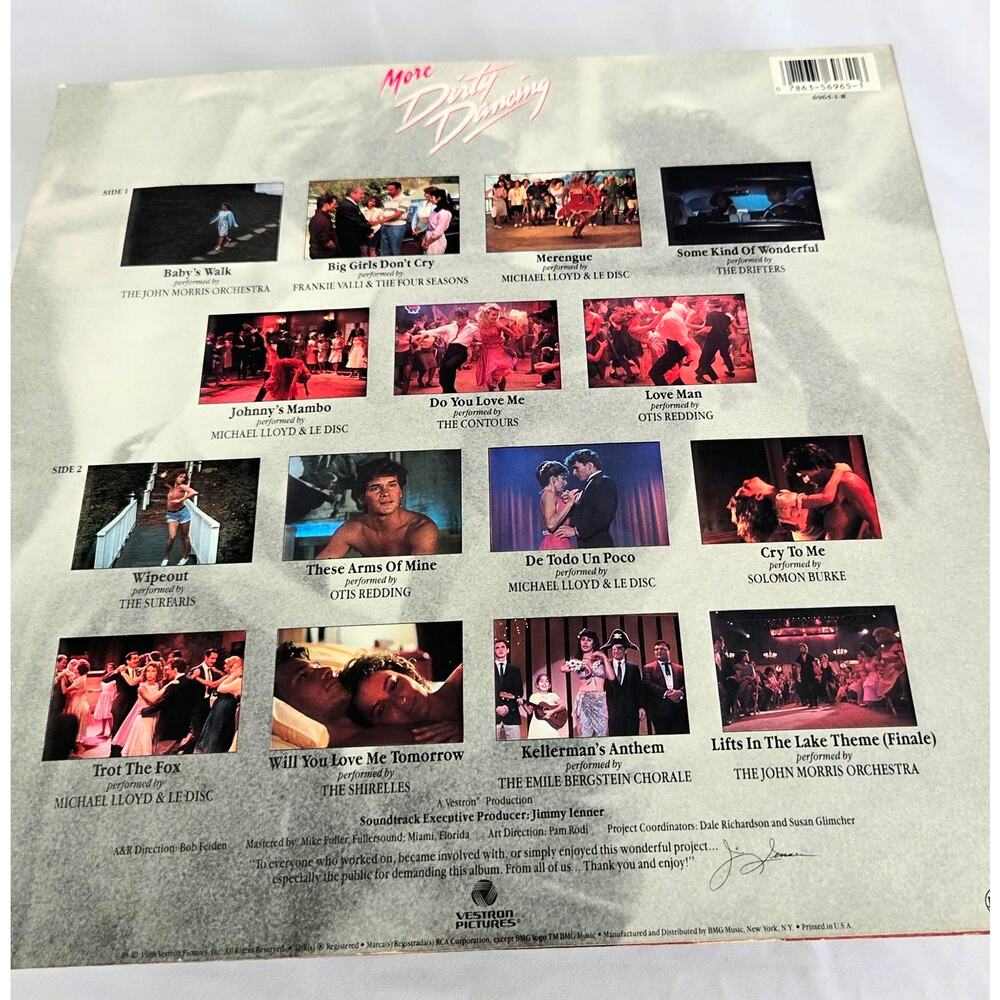 Vtg 1998 More Dirty Dancing LP Record. - Picture 3 of 3